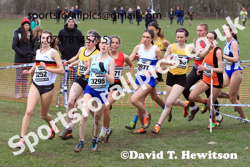 Womens Under-20s 2023 UK CAU Inter Counties Cross Country Champs, Prestwold Hall, Loughborough. Photo: David T. Hewitson/Sports for All Pics
